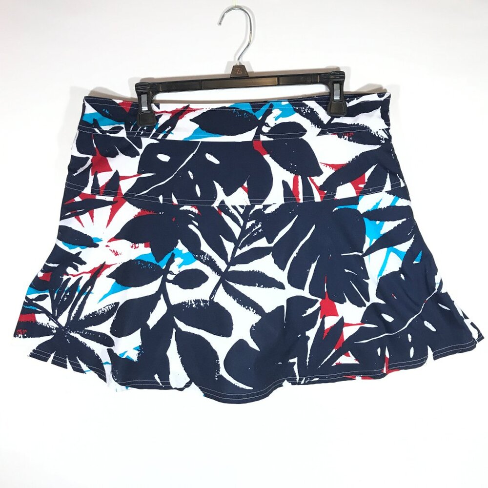 Chaps Sport Women's 12 Multicolor Floral Side Zip Skorts